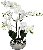 Kunstpflanze Orchidee XL mit Keramiktopf